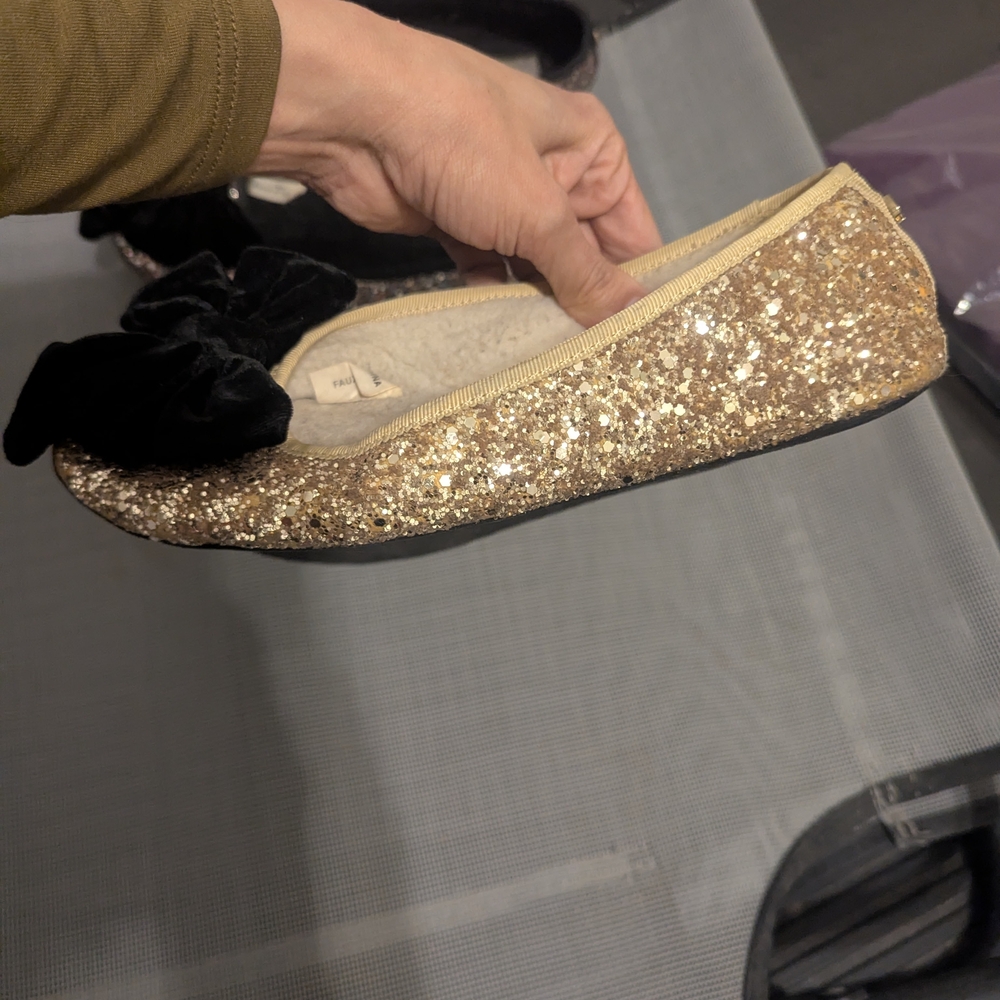 Kate Spade Gold and Multi Glitter Slipper Flats - Picture 11 of 16